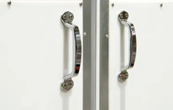 Single sliding door detail