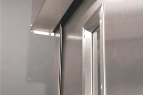 Single Swinging Stainless Steel Manual & Power Cleanseal Pharma Door