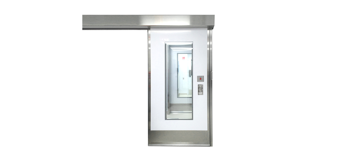 Manual and Power Single Sliding Fiberglass Doors for Sterile Environments