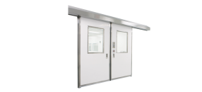 Manual and Power Bi-Parting Sliding Fiberglass Doors for Sterile Environments