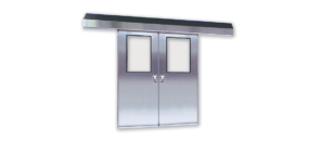 Manual and Power Bi-Parting Sliding Stainless Steel Doors for Sterile Environments